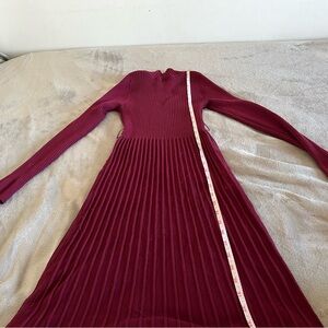 SHEIN Burgundy Asymmetrical Dress